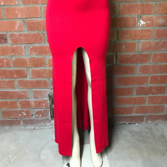 Sexy Lady In Red Maxi Dress🌈 - Picture 6 of 6